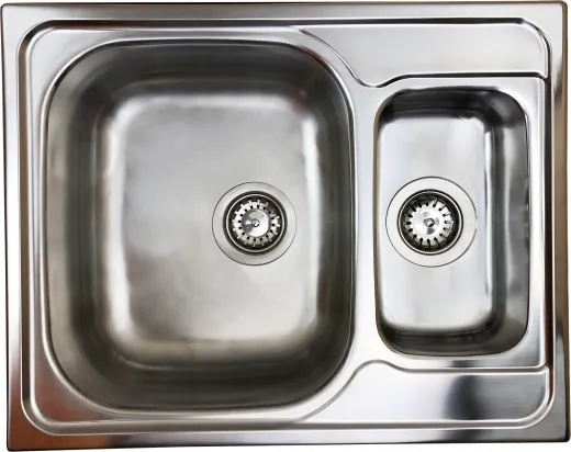 ✅ BERNUS Canos 1 1/2B Compact Edelstahlsple / Kchensple Siebkorb als Stopfenventil