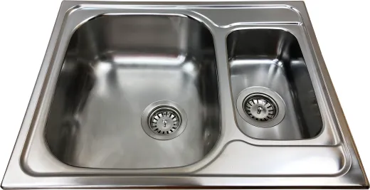 ✅ BERNUS Canos 1 1/2B Compact Edelstahlsple / Kchensple Siebkorb als Stopfenventil