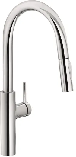 FRANKE Kchenarmatur Pescara Slide in Einhebelmischer Chrom mit Zugauslauf und Brausefunktion 180 schwenkbarer Auslauf