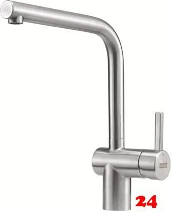 FRANKE Kchenarmatur Atlas Neo Window Einhebelmischer Edelstahl massiv mit Festauslauf Niederdruck zur Vorfenstermontage umlegbar