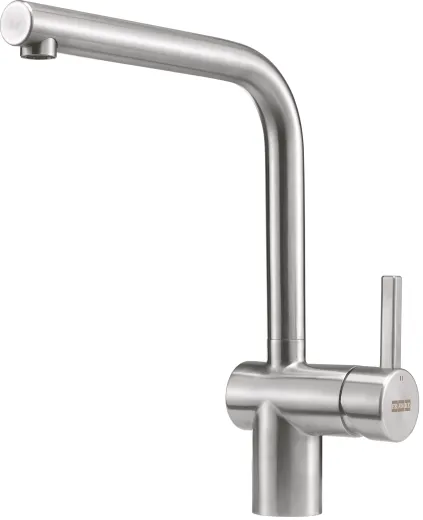 FRANKE Kchenarmatur Atlas Neo Window Einhebelmischer Edelstahl massiv mit Festauslauf Niederdruck zur Vorfenstermontage umlegbar
