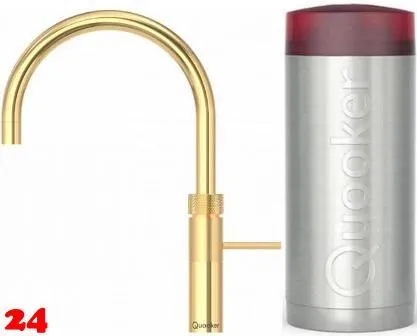 QUOOKER FUSION Round Combi B Einhebelmischer 24 Karat Gold Edition & 100C Armatur (COMBIFNRGLD)