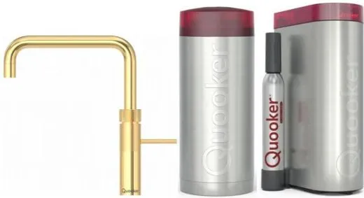 ✅ QUOOKER FUSION Square Gold Edition Combi (+) B mit CUBE 2 *Der Wasserhahn, der alles kann! (COMBI+FNSGLDCUBE)