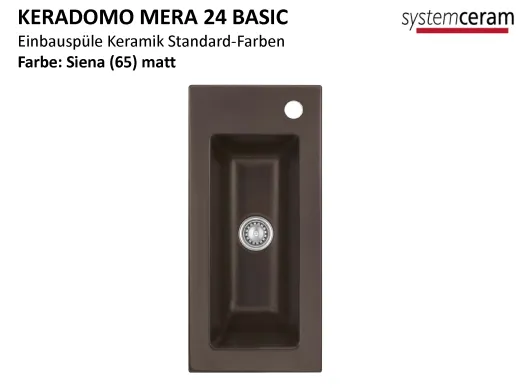 Systemceram KeraDomo MERA 24-BASIC Keramiksple / Einbausple ohne berlauf medizinischer Bereich