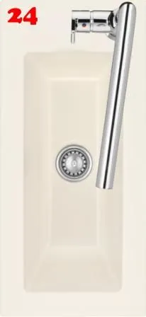 Systemceram KeraDomo MERA 24-PREMIUM Keramiksple / Einbausple ohne berlauf medizinischer Bereich