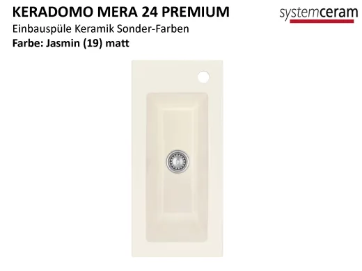 Systemceram KeraDomo MERA 24-PREMIUM Keramiksple / Einbausple ohne berlauf medizinischer Bereich