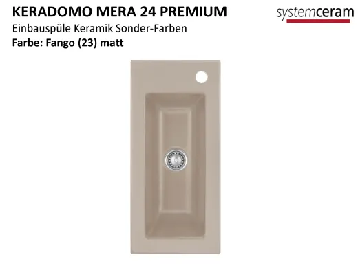 Systemceram KeraDomo MERA 24-PREMIUM Keramiksple / Einbausple ohne berlauf medizinischer Bereich