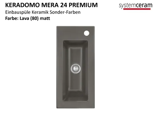 Systemceram KeraDomo MERA 24-PREMIUM Keramiksple / Einbausple ohne berlauf medizinischer Bereich