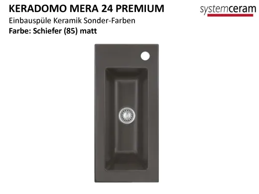 Systemceram KeraDomo MERA 24-PREMIUM Keramiksple / Einbausple ohne berlauf medizinischer Bereich