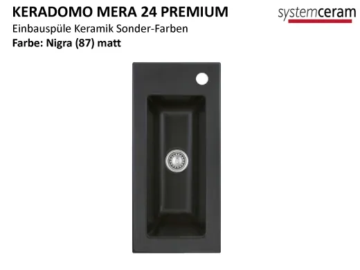 Systemceram KeraDomo MERA 24-PREMIUM Keramiksple / Einbausple ohne berlauf medizinischer Bereich