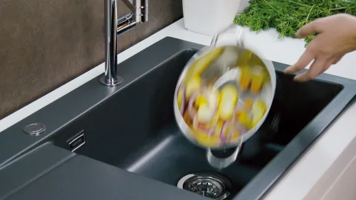 Systemceram KeraDomo GENEA 87-PREMIUM Keramiksple / Einbausple in Sonderfarben fr die Kche