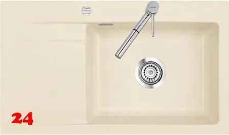 ❎ Systemceram KeraDomo STEMA 86 SL-BASIC Keramiksple / Einbausple in Standardfarben fr die Kche