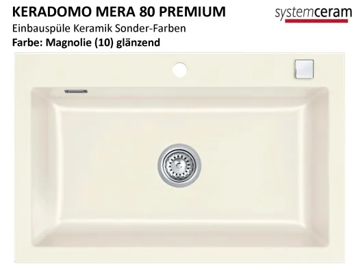 Systemceram KeraDomo MERA 80-PREMIUM Keramiksple / Einbausple in Sonderfarben fr die Kche