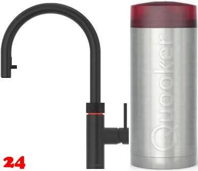 ✅ QUOOKER FLEX Combi (+) B Einhebelmischer Zugauslauf Schwarz matt PVD & 100C Armatur (COMBI+FXRBLK)