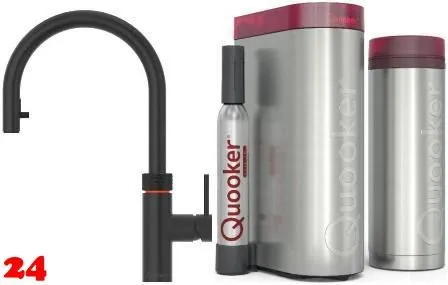 ✅ QUOOKER FLEX Zugauslauf Schwarz matt VAQ PRO3 mit CUBE 2 *Der Wasserhahn, der alles kann! (PRO3FXRBLKCUBE)