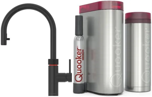 ✅ QUOOKER FLEX Zugauslauf Schwarz matt VAQ PRO3 mit CUBE 2 *Der Wasserhahn, der alles kann! (PRO3FXRBLKCUBE)