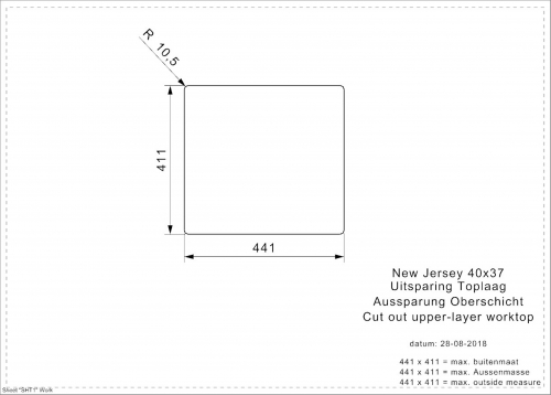 {LAGER} REGINOX Kchensple New Jersey 40x37 (L) Comfort Einbausple Edelstahl 3 in 1 mit Flachrand Siebkorb als Stopfenventil