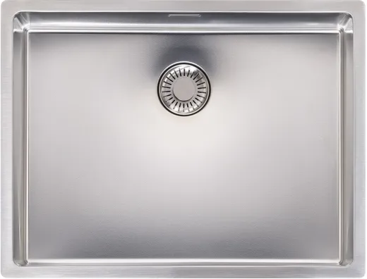 REGINOX Kchensple New Jersey 50x37 (L) Comfort Einbausple Edelstahl 3 in 1 mit Flachrand Siebkorb als Stopfenventil