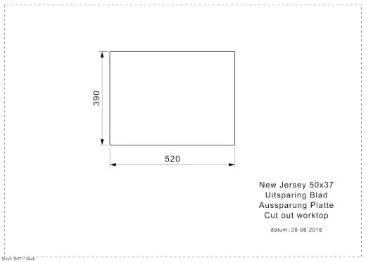 REGINOX Kchensple New Jersey 50x37 (L) Comfort Einbausple Edelstahl 3 in 1 mit Flachrand Siebkorb als Stopfenventil