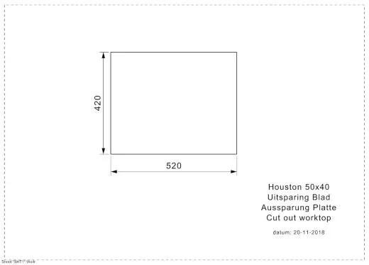 REGINOX Kchensple Houston 50x40 Einbausple Edelstahl 3 in 1 mit Flachrand Siebkorb als Stopfenventil
