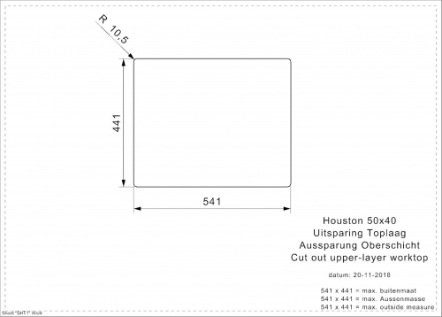 REGINOX Kchensple Houston 50x40 Einbausple Edelstahl 3 in 1 mit Flachrand Siebkorb als Stopfenventil