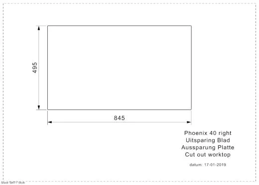 REGINOX Kchensple Phoenix 40 (L) Becken rechts Einbausple Edelstahl mit Flachrand Siebkorb als Drehexcenterventil