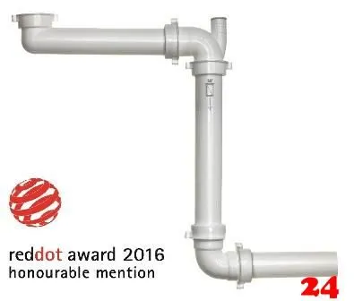 REGINOX Panama Siphon R27431 Platzsparender Ablaufkanal / Traps / Geruchsverschluss