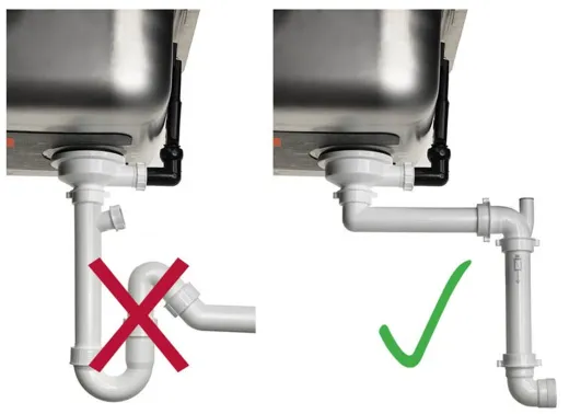 REGINOX Panama Siphon R27431 Platzsparender Ablaufkanal / Traps / Geruchsverschluss