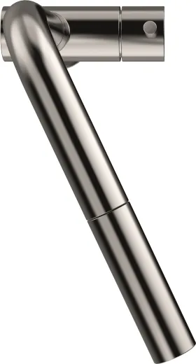 SCHOCK Kchenarmatur Laios-W EDM Einhebelmischer Edelstahl massiv mit Zugauslauf 360 schwenkbarer Auslauf mit Schlauchbrause Vorfenstermontage