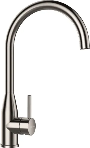 SCHOCK Kchenarmatur Kavus EDM Einhebelmischer Edelstahl massiv mit Festauslauf 360 schwenkbarer Auslauf