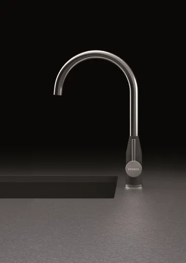 SCHOCK Kchenarmatur Kavus Cristalite Basic Line Einhebelmischer Festauslauf 360 schwenkbarer Auslauf