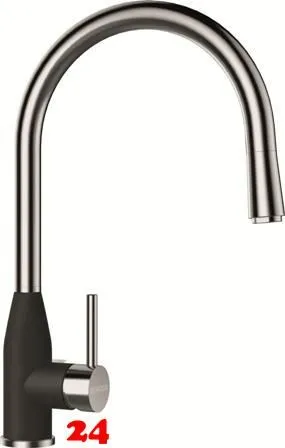 SCHOCK Küchenarmatur Kavus Cristalite® Basic Line Einhebelmischer Zugauslauf 360° schwenkbarer Auslauf mit Schlauchbrause SCHOCK Küchenarmatur Kavus Cristalite® Basic Line Einhebelmischer Zugauslauf 360° schwenkbarer Auslauf mit Schlauchbrause