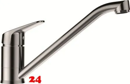 SCHOCK Kchenarmatur Evinas EDM Einhebelmischer Edelstahl massiv mit Festauslauf 360 schwekbarer Auslauf