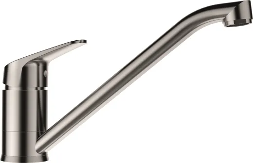 SCHOCK Kchenarmatur Evinas EDM Einhebelmischer Edelstahl massiv mit Festauslauf 360 schwekbarer Auslauf