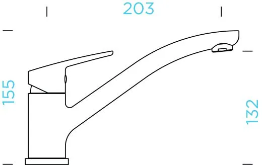 ❎ SCHOCK Kchenarmatur Daja Cristalite Basic Line Einhebelmischer Festauslauf 360 schwenkbarer Auslauf