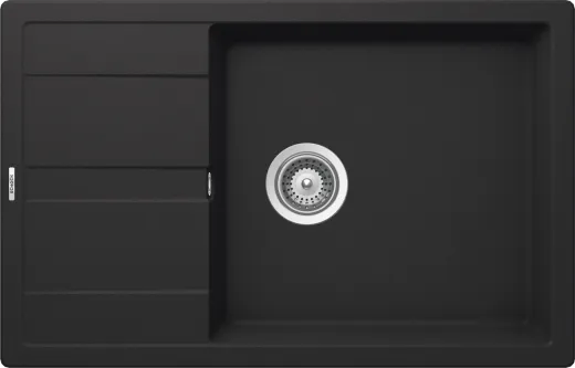 SCHOCK Kchensple Manhattan D-100LS Cristalite Granitsple / Einbausple Basic Line mit Drehexcenter