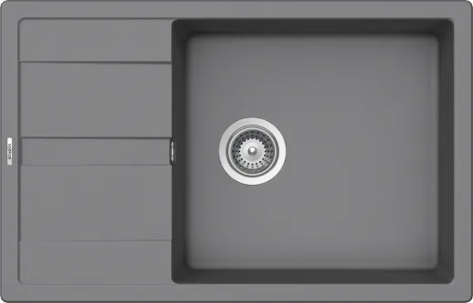 SCHOCK Kchensple Manhattan D-100LS Cristalite Granitsple / Einbausple Basic Line mit Drehexcenter