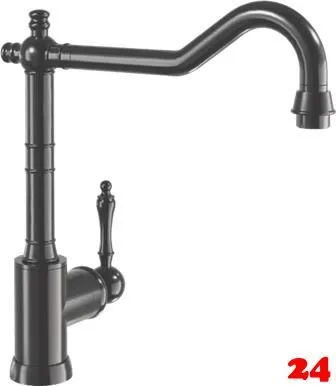 Villeroy & Boch Kchenarmatur Avia 2.0 Einhebelmischer Anthracite (PVD) mit Festauslauf Nostalgieoptik