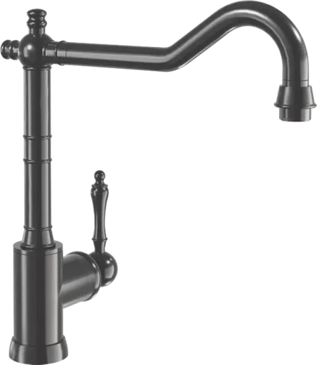 Villeroy & Boch Kchenarmatur Avia 2.0 Einhebelmischer Anthracite (PVD) mit Festauslauf Nostalgieoptik