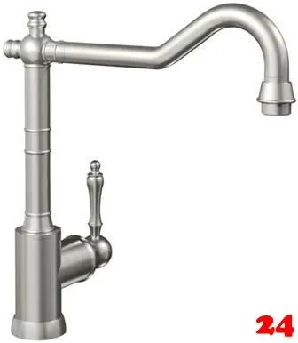 Villeroy & Boch Kchenarmatur Avia 2.0 Einhebelmischer Edelstahl massiv mit Festauslauf Nostalgieoptik Niederdruck