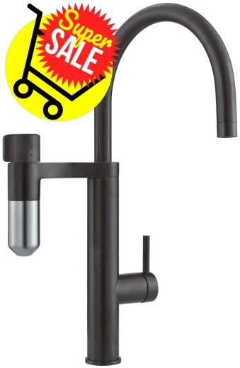 ✅ FRANKE Vital Festauslauf Schwarz matt / ESO Einhebelmischer mit 3-Stufen Kapsel Trinkwasserfiltersystem 360 schwenkbarer Auslauf