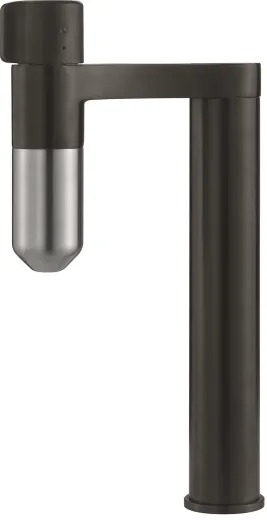 FRANKE Armatur Standalone Vital Schwarz matt / Edelstahloptik 3-Stufen Kapsel Trinkwasserfiltersystem 360 schwenkbarer Auslauf