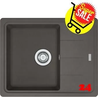 ✅ FRANKE Kchensple Basis BFG 611-62 Fragranit+ Einbausple / Granitsple mit Drehknopfventil Farbe Schiefergrau