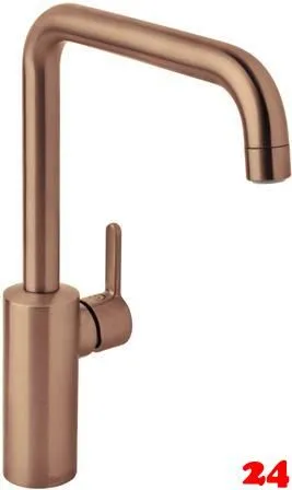 DAMIXA Kchenarmatur Silhouet Kupfer gebrstet PVD Einhebelmischer mit Festauslauf