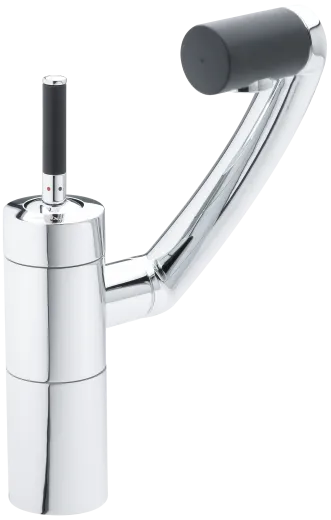 DAMIXA Kchenarmatur ARC Chrom / Schwarz Einhebelmischer 360 Drehung der 3 Achsen