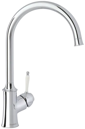 DAMIXA Kchenarmatur Tradition Modern Classic Chrom Einhebelmischer in Nostalgieoptik