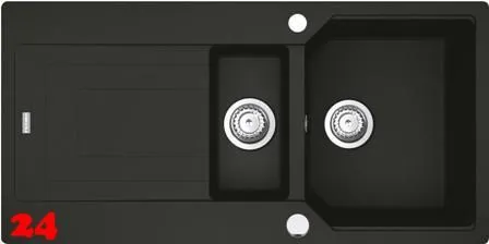 FRANKE Kchensple Urban UBG 651 Fragranit+ Einbausple / Granitsple mit Siebkorb als Drehknopfventil