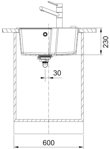 FRANKE Kchensple Urban UBG 610-56 Fragranit+ Einbausple / Granitsple mit Siebkorb als Drehknopfventil