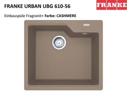 FRANKE Kchensple Urban UBG 610-56 Fragranit+ Einbausple / Granitsple mit Siebkorb als Drehknopfventil