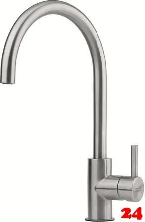 ✅ FRANKE Kchenarmatur Eos Neo Einhebelmischer Edelstahl massiv mit Festauslauf mi Laminar Perlator 180 schwenkbarer Auslauf